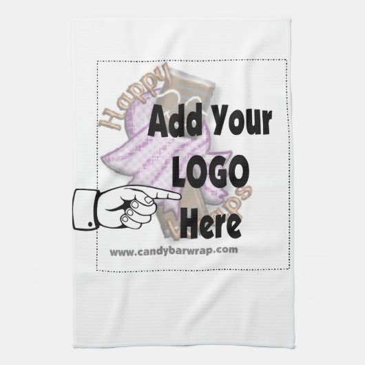 Fügen Sie Ihr FirmenLOGO als Kunden- oder Mitarbei Handtuch (Vertikal)