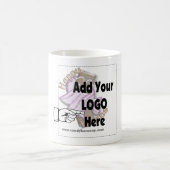 Fügen Sie Ihr FirmenLOGO als Kunden- oder Mitarbei Kaffeetasse (Mittel)