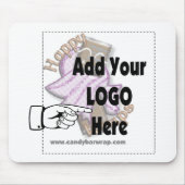 Fügen Sie Ihr FirmenLOGO als Kunden- oder Mitarbei Mousepad (Vorne)