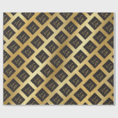 Fügen Sie Ihr Firmenlogo für goldenes Werbepapier Geschenkpapier (Flach)