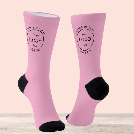 Fügen Sie Ihr Firmenlogo Geschäftsshop-Logo hellro Socken