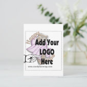 Fügen Sie Ihr FirmenLOGO hinzu Postkarte (Stehend Vorderseite)