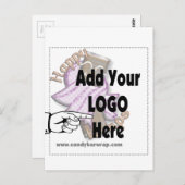 Fügen Sie Ihr FirmenLOGO hinzu Postkarte (Vorne/Hinten)