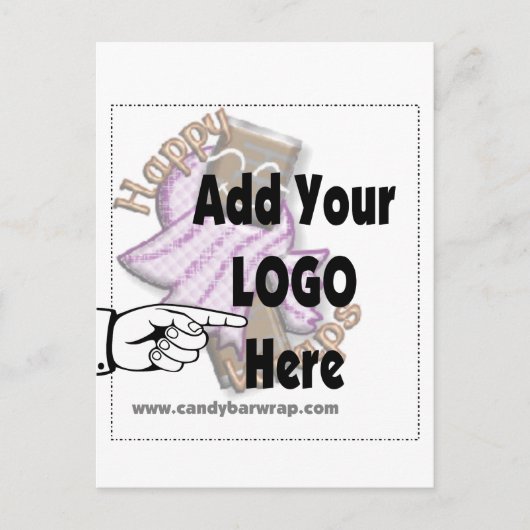 Fügen Sie Ihr FirmenLOGO hinzu Postkarte (Vorderseite)