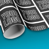 Fügen Sie Ihr Firmenlogo, Ihr Foto oder Ihr Hochla Geschenkpapier