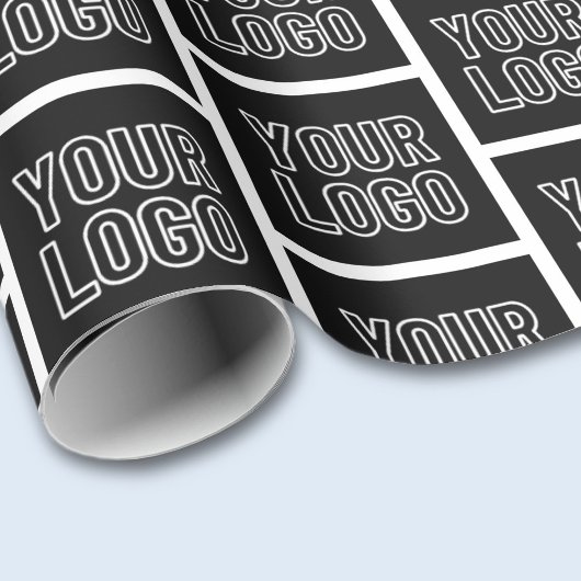 Fügen Sie Ihr Firmenlogo, Ihr Foto oder Ihr Hochla Geschenkpapier