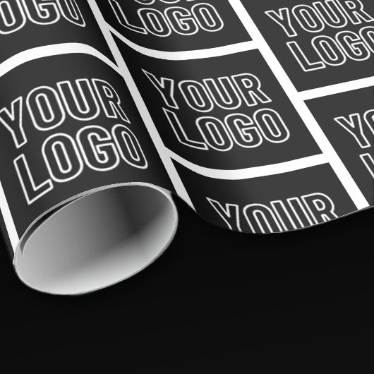 Fügen Sie Ihr Firmenlogo, Ihr Foto oder Ihr Hochla Geschenkpapier