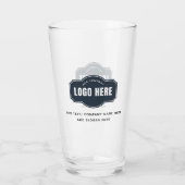 Fügen Sie Ihr Firmenlogo und den Slogan-Beer hinzu Glas (Rückseite)