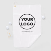 Fügen Sie Ihr Firmenlogo und Ihre Business-Website Golfhandtuch (Insitu)
