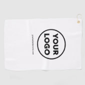 Fügen Sie Ihr Firmenlogo und Ihre Business-Website Golfhandtuch (Horizontal)