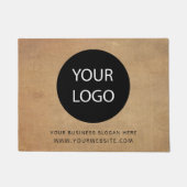 Fügen Sie Ihr Firmenlogo und Ihren eigenen Text hi Fußmatte (Vorderseite)