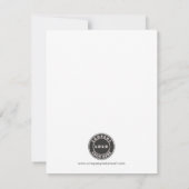 Fügen Sie Ihr Firmenlogo Weihnachtsfeiertag hinzu Mitteilungskarte (Rückseite)