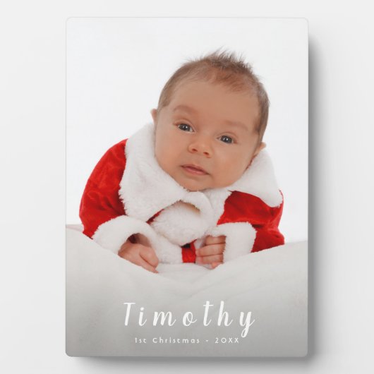 Fügen Sie Ihr Foto 1. Weihnachten Fotoplatte (Vorderseite)