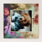 Fügen Sie Ihr Foto-Blumenrätchen hinzu Puzzle (Horizontal)