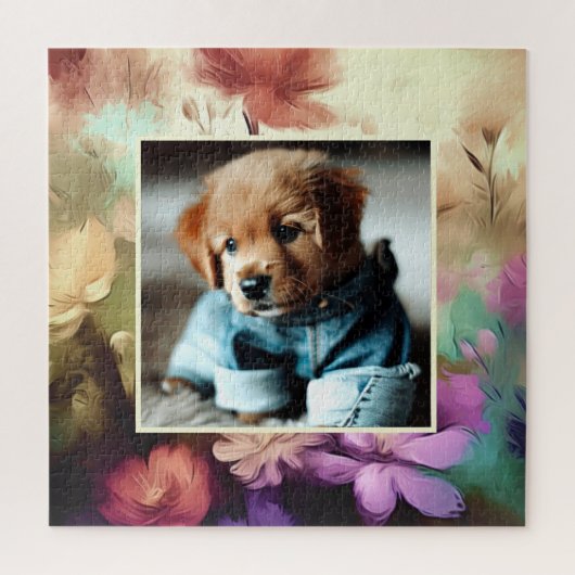 Fügen Sie Ihr Foto-Blumenrätchen hinzu Puzzle (Vertikal)