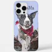 Fügen Sie Ihr Foto Border Collie Heeler Dog Monogr Case-Mate iPhone Hülle (Rückseite)