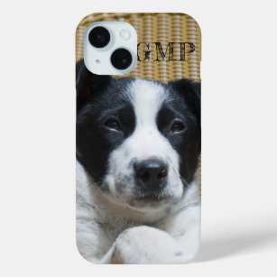 Fügen Sie Ihr Foto Border Collie Heeler Puppy Mono Case-Mate iPhone Hülle