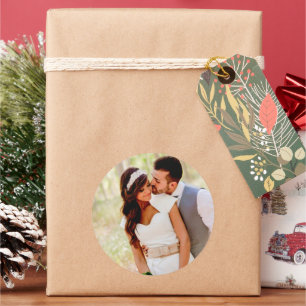 Fügen Sie Ihr Foto Classic Round Aufkleber hinzu