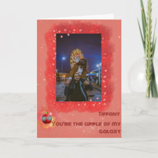 Fügen Sie Ihr Foto Dankeschön Galaxy Card Dankeskarte