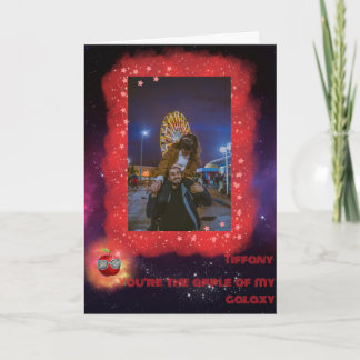 Fügen Sie Ihr Foto Dankeschön Galaxy Card Dankeskarte