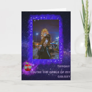 Fügen Sie Ihr Foto Dankeschön Galaxy Card Dankeskarte