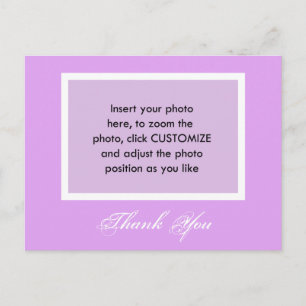 Fügen Sie Ihr Foto Dankeschön Postcard. Postkarte