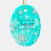 Fügen Sie Ihr Foto diesem Personalisiert hinzu Keramik Ornament (Hinten)