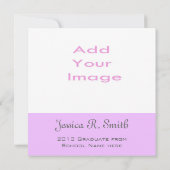 Fügen Sie Ihr Foto, elegante weiche Farbe Abschlus Einladung (Rückseite)