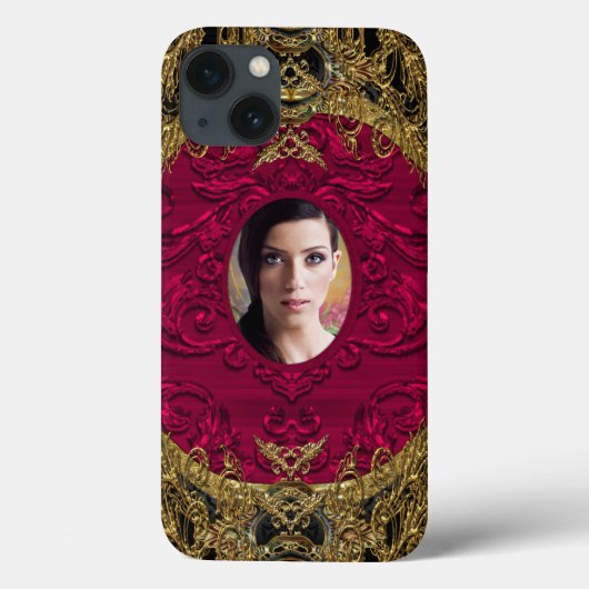 Fügen Sie Ihr Foto Eleganter Barockstil Case-Mate iPhone Hülle (Rückseite)