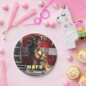 Fügen Sie Ihr Foto Fireman Feier Pappteller (Party)