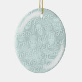 Fügen Sie Ihr Foto Glass Looking Ornament (Rechts)