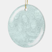 Fügen Sie Ihr Foto Glass Looking Ornament (Links)
