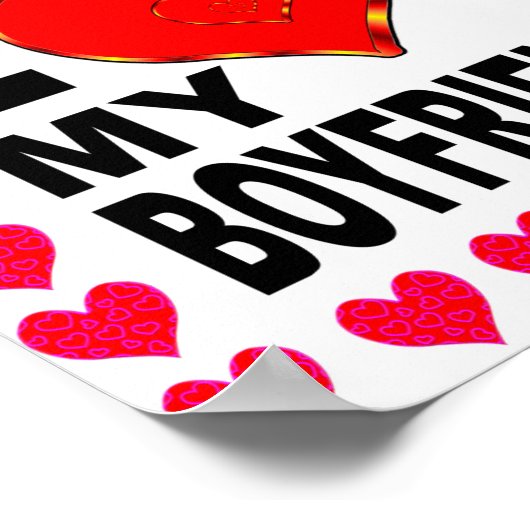 Fügen Sie Ihr Foto hinzu, das ich Liebe Mein Freun Poster (Ecke)