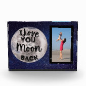 Fügen Sie Ihr Foto I Liebe Sie zum Mond und zurück (Vorderseite)