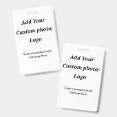 Fügen Sie Ihr Foto-Logo individuell Ihren Text mod Ausweis (Vorder- & Rückseite)