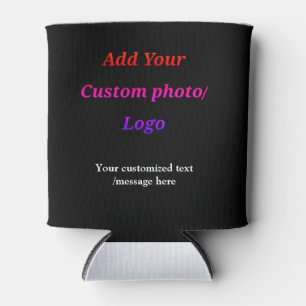 Fügen Sie Ihr Foto-Logo individuell Ihren Text mod Dosenkühler