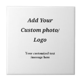 Fügen Sie Ihr Foto-Logo individuell Ihren Text mod Fliese