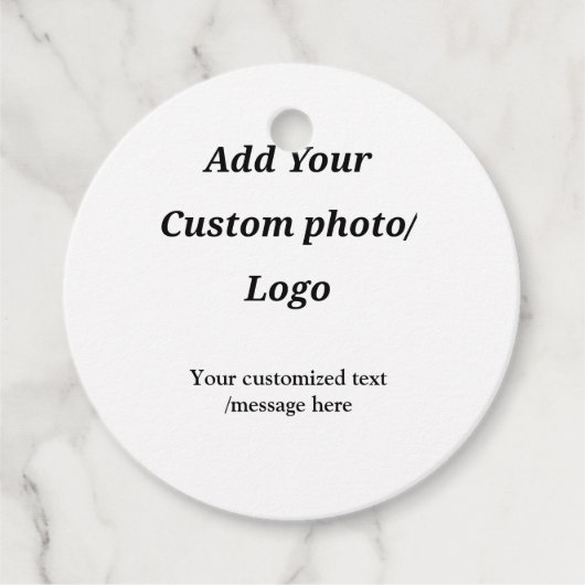 Fügen Sie Ihr Foto-Logo individuell Ihren Text mod Geschenkanhänger (Vorderseite)