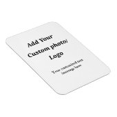 Fügen Sie Ihr Foto-Logo individuell Ihren Text mod Magnet (Rechte Seite)