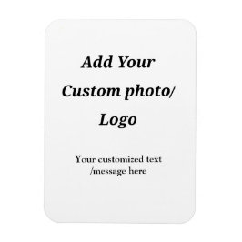 Fügen Sie Ihr Foto-Logo individuell Ihren Text mod Magnet