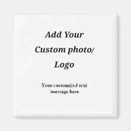 Fügen Sie Ihr Foto-Logo individuell Ihren Text mod Magnet