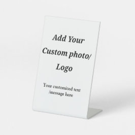 Fügen Sie Ihr Foto-Logo individuell Ihren Text mod Sockelschild