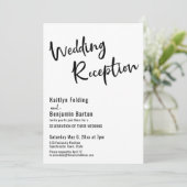 Fügen Sie Ihr Foto, mutige Typografie Hochzeitsemp Einladung (Stehend Vorderseite)