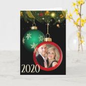 Fügen Sie Ihr FOTO Personalisierten Weihnachtsschm Karte (Gelbe Blume)