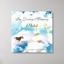 Fügen Sie Ihr Foto Pet Loss Beileid Leinwanddruck