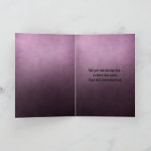 Fügen Sie Ihr Foto romantische lila Gotik Rahmen Karte (Innenseite)