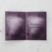 Fügen Sie Ihr Foto romantische lila Gotik Rahmen Karte (Innenseite)