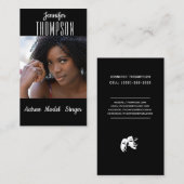 Fügen Sie Ihr Foto , Schauspielerin, Sängerin, Mod Visitenkarte (Vorne/Hinten)