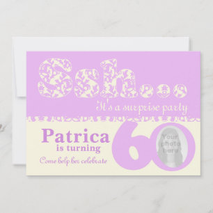 Fügen Sie Ihr Foto ssh Überraschung 60. Geburtstag Einladung