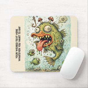 Fügen Sie Ihr Foto und Ihren verrückten Text hinzu Mousepad